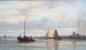Fishing Boats On A Calm River