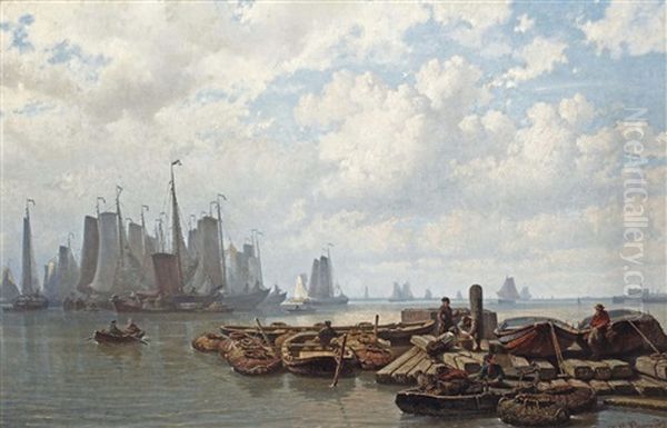 A Busy Day Near The Vlothaven On The Ij, Amsterdam - view 1