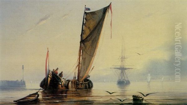 Shipping In An Estuary - view 1