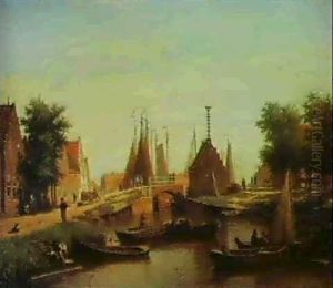 A Dutch Village By A Canal