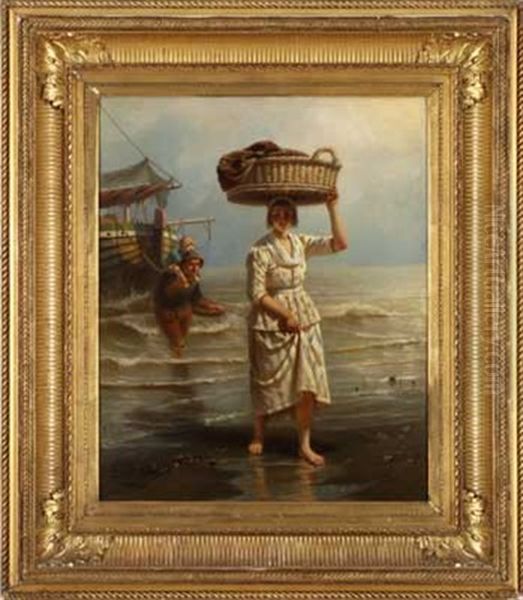 Fischerfamilie Am Strand - view 1