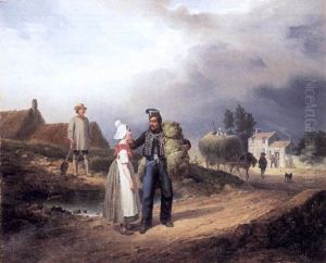 Le Depart Du Hussard by Francois Grenier de Saint Martin