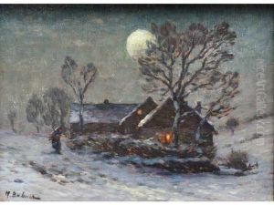 Chaumiere Sous La Neige Chaumiere Sous La Neige