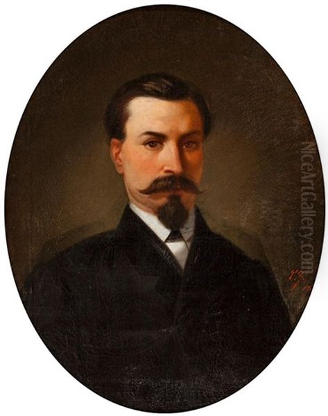 Retratos De Lorenzo Grenzner Y Fellner Y Luisa Xipell Y Pasarrius, Hermano Y Cunada Del Artista (2 Works) - view 1