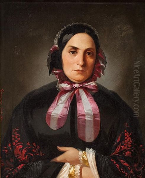 Retratos De Manolita Grenzner Y Fellner, Vicente Grenzner Y Heller Y Rosa Fellner Y Oller, Hermana Y Padres Del Artista (3 Works) - view 1