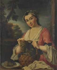 Une Cueilleuse De Raisin