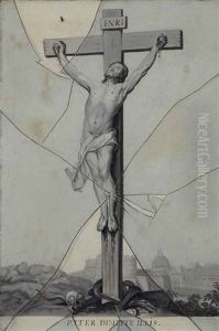 Crucifixion: Trompe-l'oeil De Gravure Crucifixion: Trompe-l'oeil De Gravure