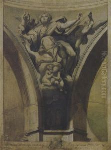 Trompe-l'oil: Gravure De Nicolas Dorigny Au Verre Casse by Gabriel Gresly
