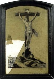 Trompe L'oil A La Crucifixion by Gabriel Gresly