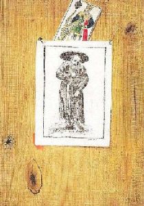 Trompe L'oeil, Radierung Und Spielkarte Auf Einer Holztafel by Gabriel Gresly