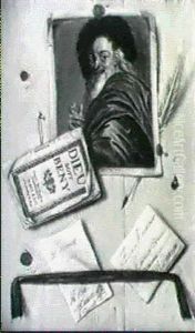 Trompe-l'oeil Avec Democrite by Gabriel Gresly