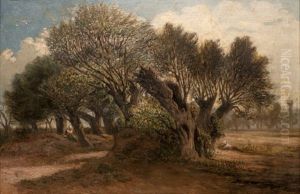 Le Repos Sous Les Oliviers by Prosper-Joseph Gresy