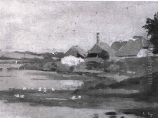 Kleines Bauerndorf An Einem See - view 1