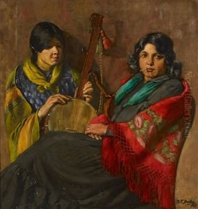Musikantinnen by Ferdinand Karl Grether