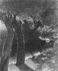 Weiden Am Bach by Ferdinand Karl Grether