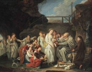The Distributor Of Rosaries by Jean Baptiste Greuze