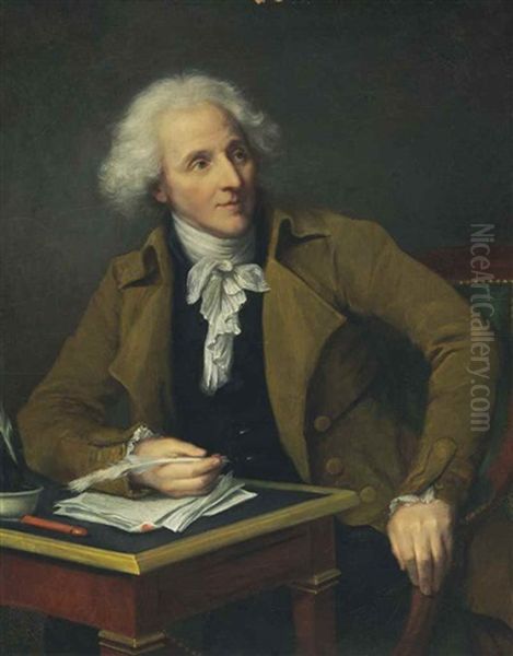 Portrait Of Jean-baptiste Greuze, Half-length - view 1