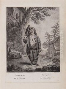 Divers Habillements Suivant Le Costume D'italie Dessines by Jean Baptiste Greuze