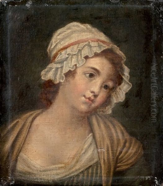 Portrait De Jeune Fille En Buste - view 1