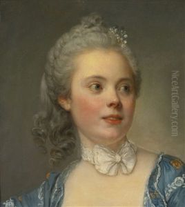 Head Of A Woman by Jean Baptiste Greuze