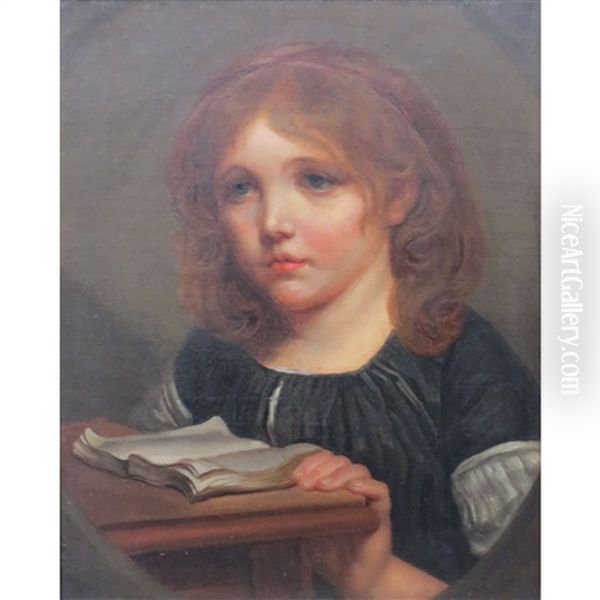 Girl Reading A Book - view 1