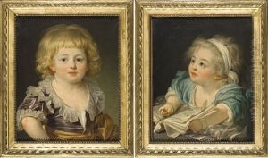 Ritratti Di Un Fanciullo E Di Una Bambina (pair)