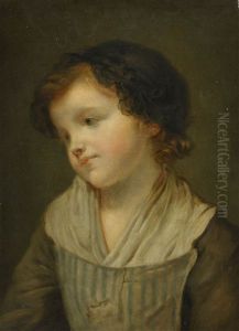 Sittande Flicka by Jean Baptiste Greuze