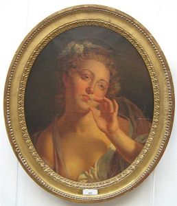Portret Van Een Jonge Vrouw by Jean Baptiste Greuze