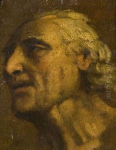 Tete D'homme (study) by Jean Baptiste Greuze