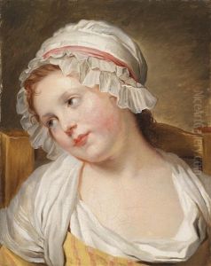 La Petite Soeur, Ein Nachdenkliches Junges Madchen by Jean Baptiste Greuze