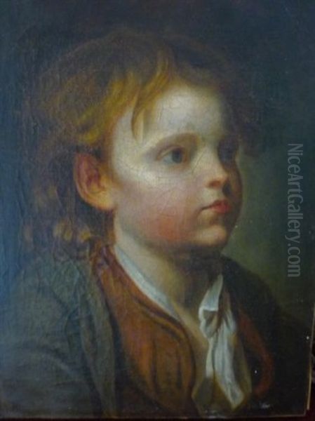 Portrait De Jeune Garcon Aux Cheveux Bruns - view 1