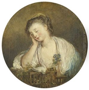 Lost Innocence (+ Portrait Of A Young Girl, Irgr; Pair) by Jean Baptiste Greuze
