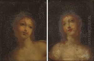 Maidens (irgr; Pair) by Jean Baptiste Greuze