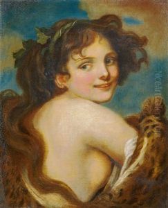 Jugendliche Bacchantin by Jean Baptiste Greuze
