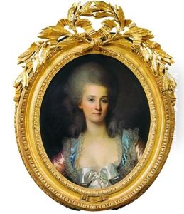Portrait De Jeune Femme Au Noud De Satin Blanc