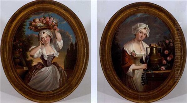 The Milk Maid (+ The Flower Girl; Pair) - view 1