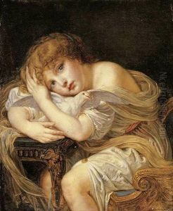La Jeune Fille A La Colombe by Jean Baptiste Greuze