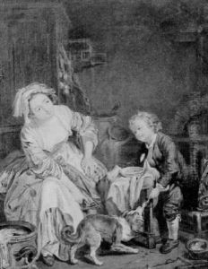 Das Verwohnte Kind by Jean Baptiste Greuze
