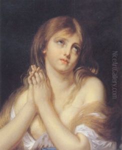 Mary Magdalene In Prayer by Jean Baptiste Greuze