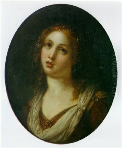 A Portrait Of A Young Lady With Pearls In Her Hair - view 1