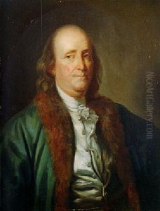 Portrait Of Benjamin Franklin by Jean Baptiste Greuze