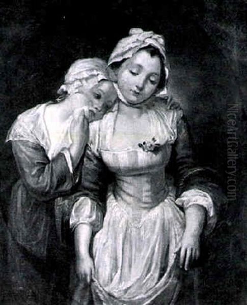 Deux Jeunes Filles Eplorees - view 1