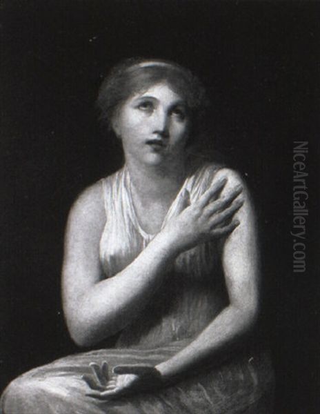 Portrait Of A Young Lady In A Diaphanous Gown - view 1