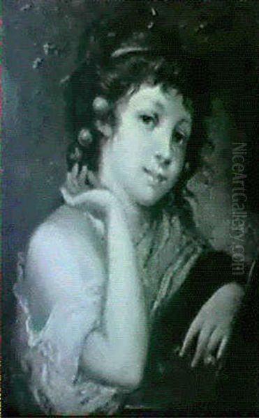 Girl With A Laurel Of Cherries - view 1
