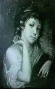 Girl With A Laurel Of Cherries by Jean Baptiste Greuze