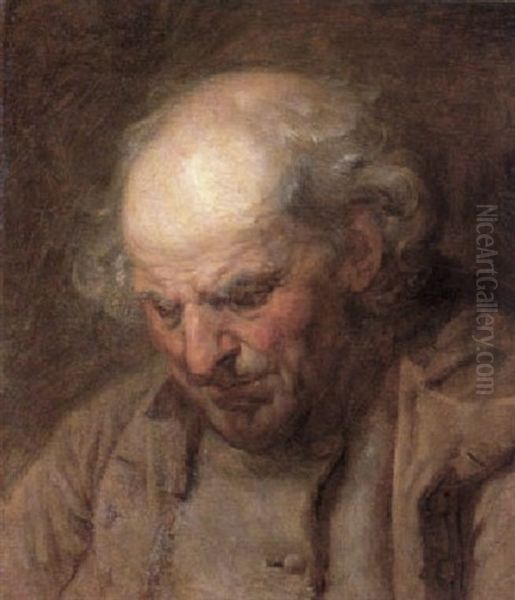 A Study Of The Head Of An Old Man - view 1