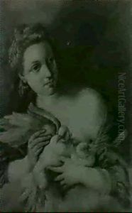 Woman With Doves by Jean Baptiste Greuze