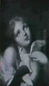 A Young Girl With A Dove by Jean Baptiste Greuze