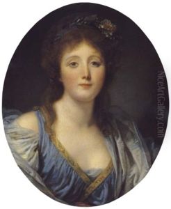 Portrait De Madame De Viette by Jean Baptiste Greuze