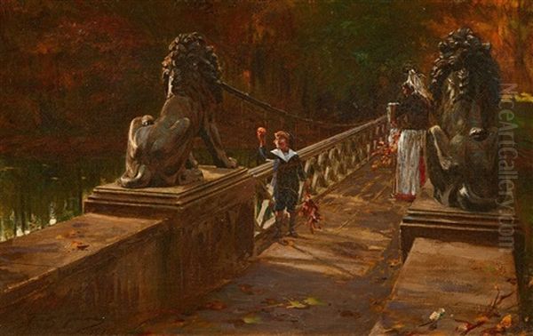 Auf Der Lowenbrucke Im Berliner Tiergarten - view 1